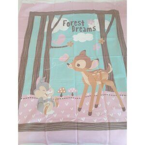 Disney's "Bambi Woodland Dreams" Cotton Fabric Quilting Wall Hanging Panel Baby